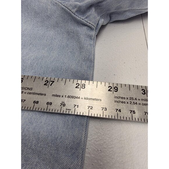 Vintage LA Loving Shirt Womens Large Denim Nautical Lighthouse Sailboat 90s - Picture 10 of 11